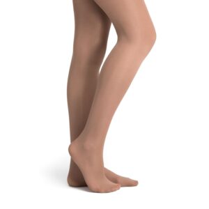 RUMPF Shimmer Footed Dance Tights - Suntan Colour